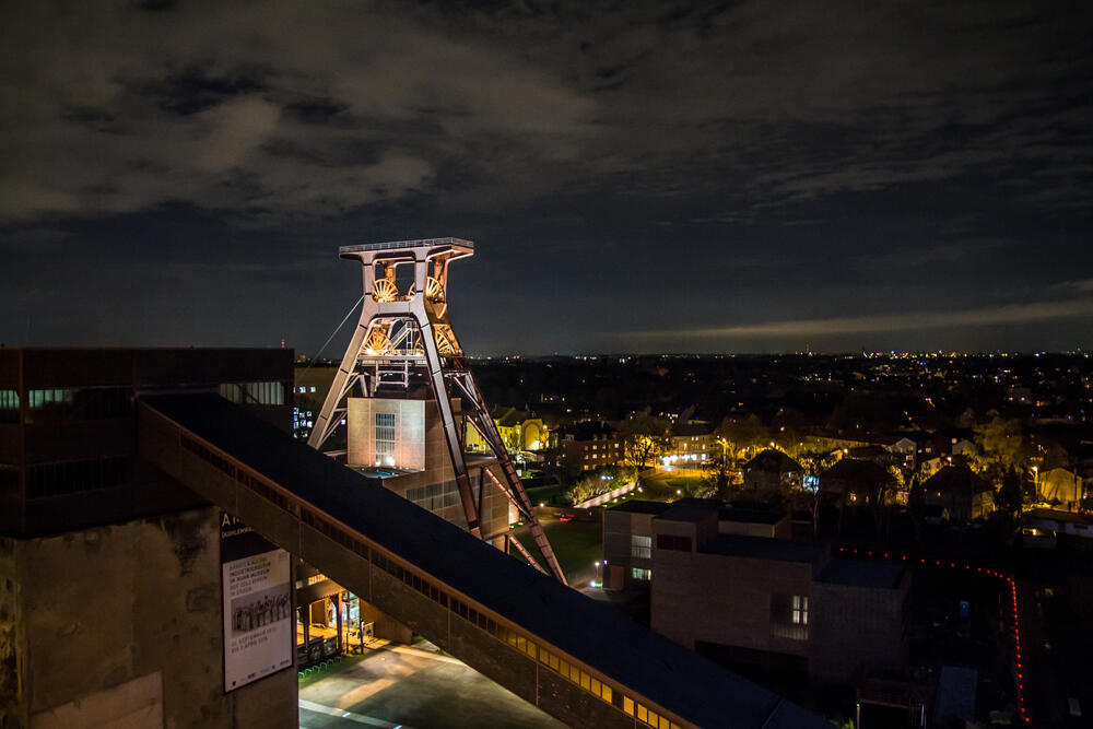 Blick vom Erich-Brost-Pavillon auf das Zechengelände  © DBU-Archiv: Andreas Dannhauer