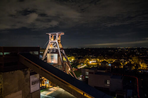 Blick vom Erich-Brost-Pavillon auf das Zechengelände  © DBU-Archiv: Andreas Dannhauer