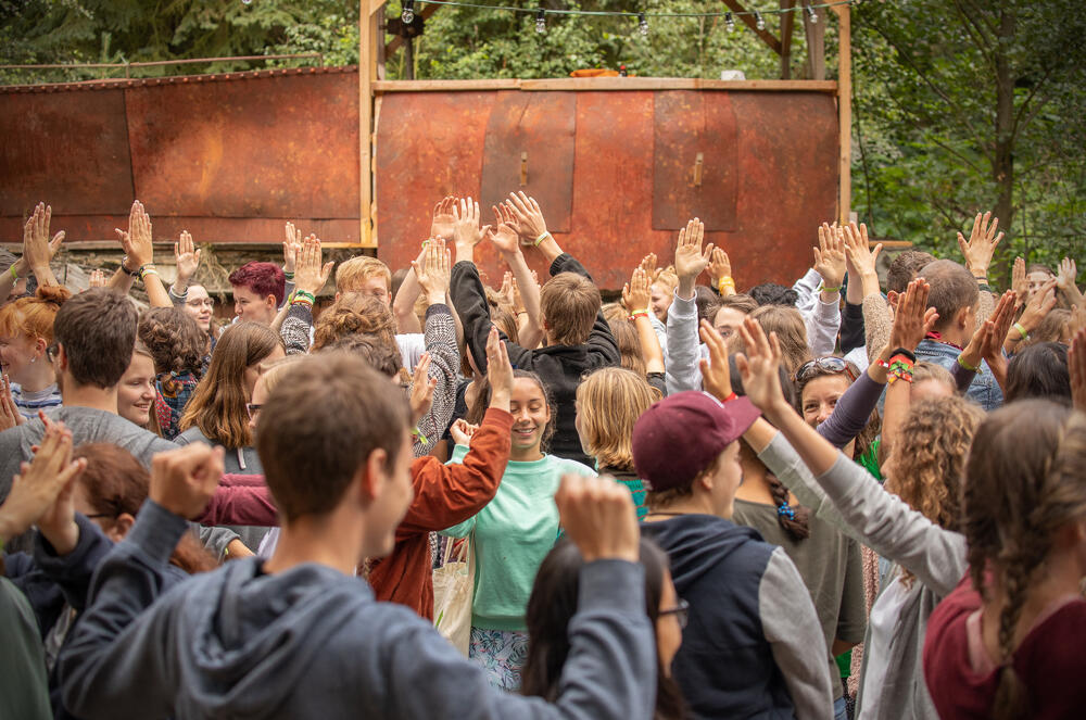 ÄNDERN? - Jugendliche bei den „WWF-Change Days“. Das Jugendnachhaltigkeitsfestival fand vom 15. bis 18.08.2019 mit rund 130 Teilnehmenden statt. © Sonja Ritter / WWF
