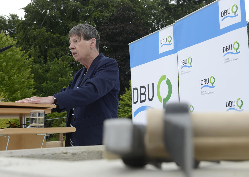 Grundsteinlegung Hendricks © DBU/Hermann Pentermann