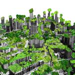 Stadtpanorma Key visual Ausstellung Grün Stadt Grau © Tulp Design GmbH