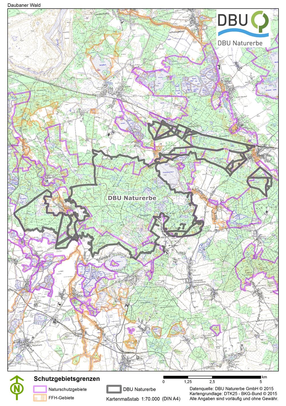 Die rund 3200 Hektar große DBU-Naturerbefläche Daubaner Wald gehört zum Nationalen Naturerbe © Deutsche Bundesstiftung Umwelt