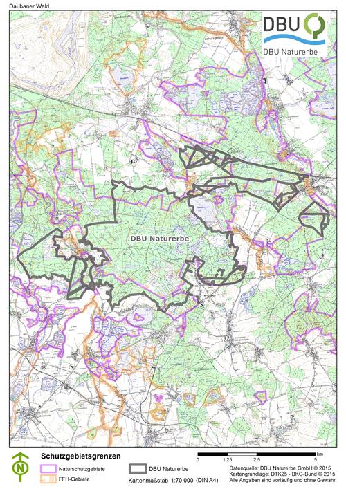 Die rund 3200 Hektar große DBU-Naturerbefläche Daubaner Wald gehört zum Nationalen Naturerbe © Deutsche Bundesstiftung Umwelt