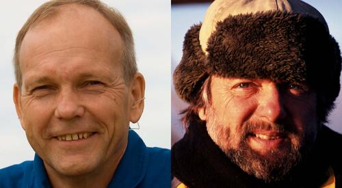 Hans Schlegel und Arved Fuchs &copy; ESA/DBU