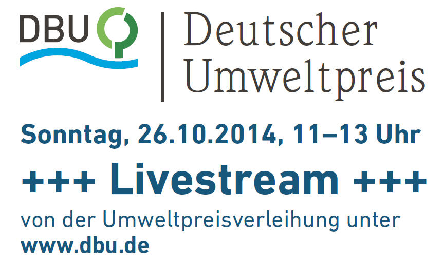 Live-Stream - Deutscher Umweltpreis 2014 