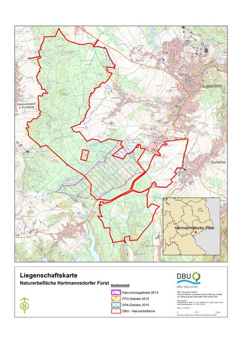 Umrisskarte Hartmannsdorfer Forst © Deutsche Bundesstiftung Umwelt