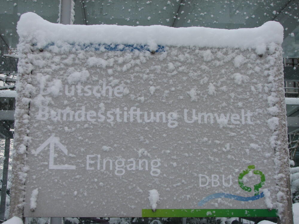 Die Deutsche Bundesstiftung Umwelt im Schnee 