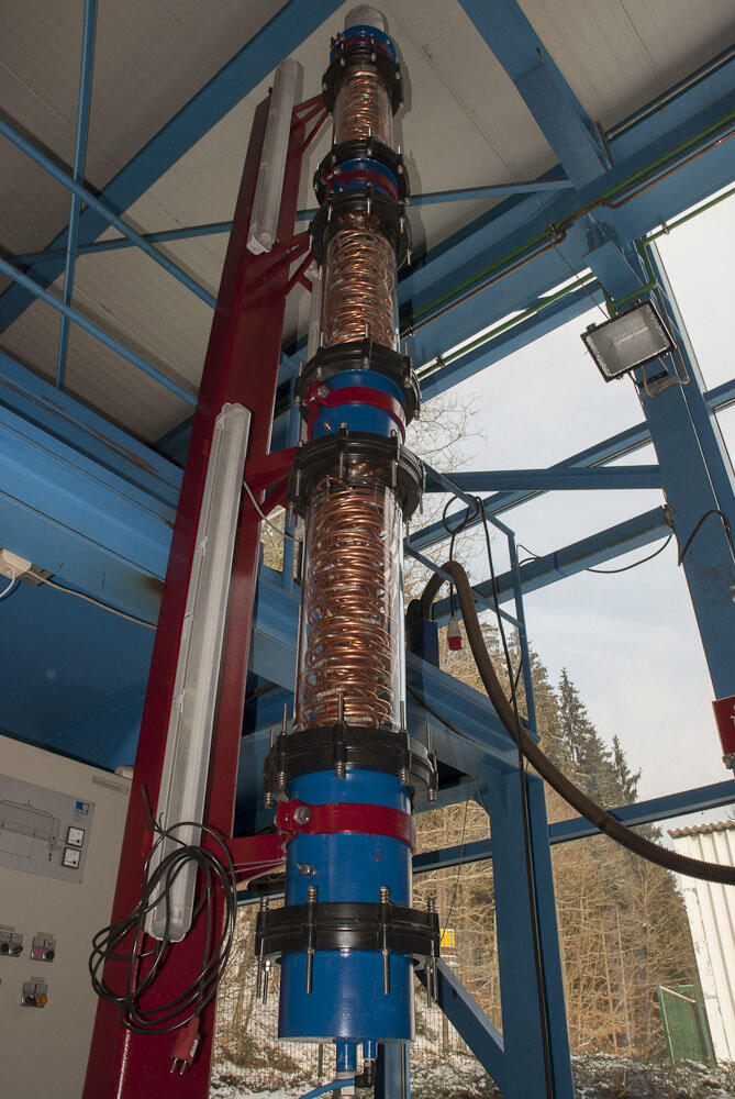 Wirbelschicht-Versuchsanlage 