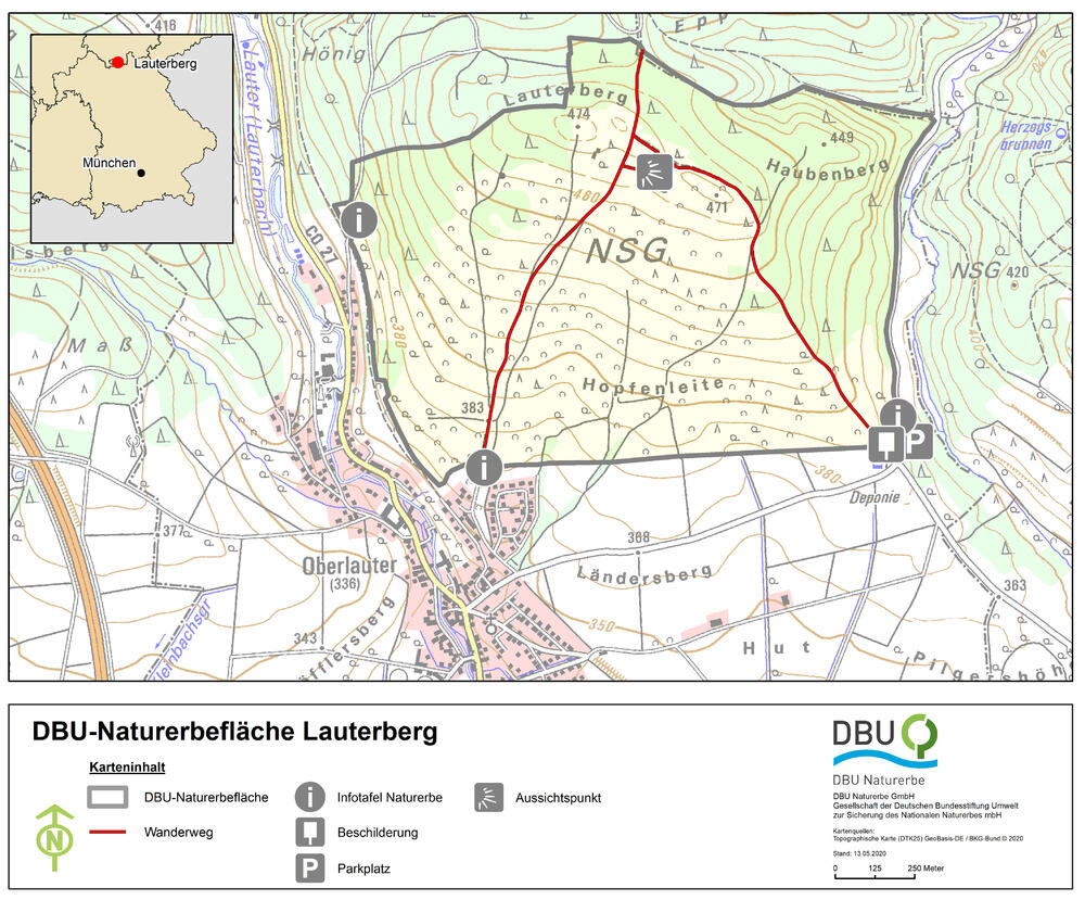 Karte Lauterberg © DBU Naturerbe