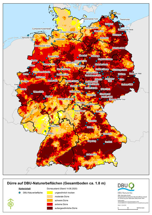 UFZ-Dürremonitor © UFZ-Dürremonitor/Helmholtz-Zentrum für Umweltforschung