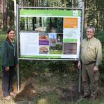 Informationstafel Daubaner Wald Revierleiter Hanke und Körner © Günther Körner / Bundesforstbetrieb Lausitz