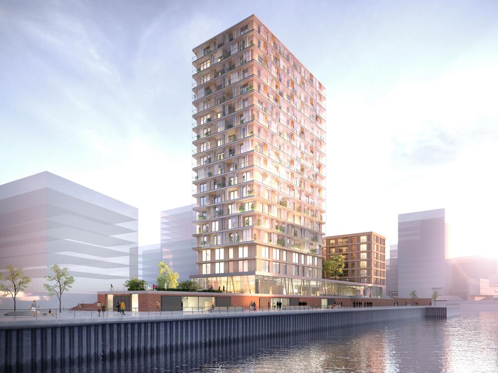 Deutschlands höchstes Hochhaus aus Holz  © Störmer Murphy and Partners GbR