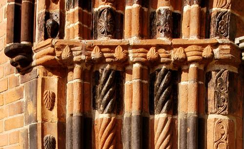 Redevelopment of glazed bricks and terracotta 