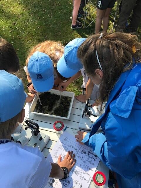 Die Analyse des Wassers gehört auch zum Job der Nachwuchsagenten.  © AQUA-AGENTEN-Büro_I. Lusis