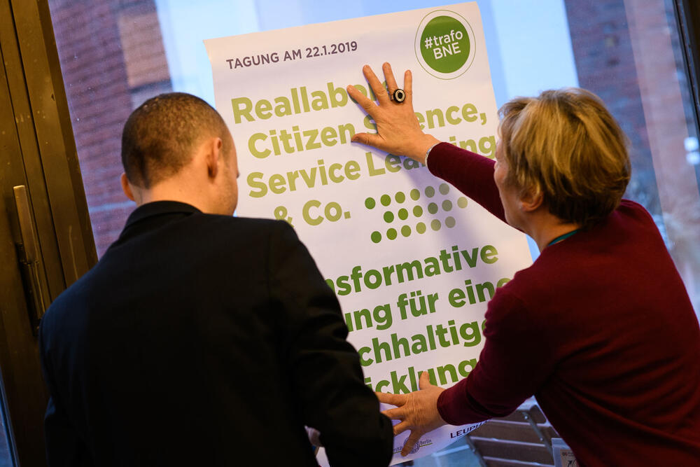 Vorbereitungen für die Tagung 