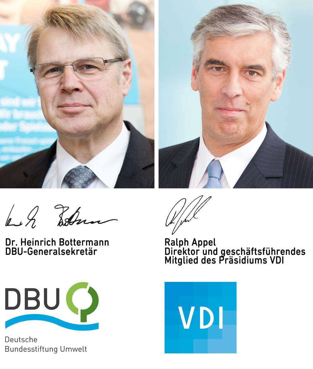 Dr. Heinrich Bottermann (DBU), Ralph Appel (VDI) © Catrin Moritz (Foto Ralph Appel)