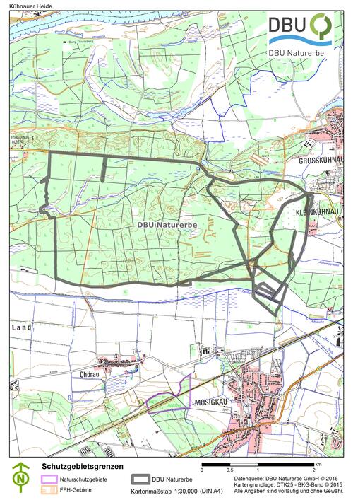 Karte Kühnauer Heide 