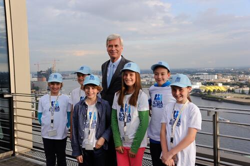 Dr. Michael Otto unterstützt die AQUA-AGENTEN  © AQUA-AGENTEN-Büro W. Hupperz