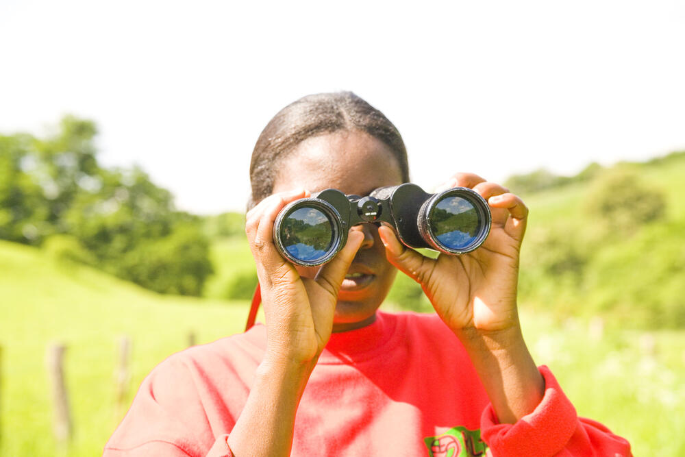 Sambische Schülerin 