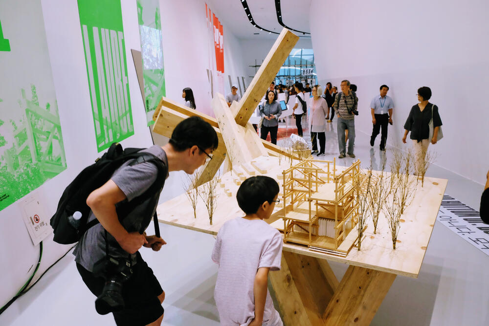 „Die Laube“ - modulares Holzgebäude des Architekten Florian Köhl © Deutsche Bundesstiftung Umwelt