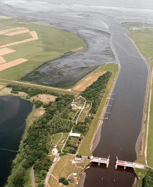 Natureum Luftbild &copy; Natureum Niederelbe und Elbe-Küsten-Park