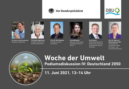 Woche der Umwelt 2021: Redner Podoium 4 © Deutsche Bundesstiftung Umwelt