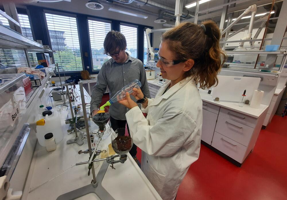 Schwammstadtversuch  © Kerstin Schulte/DBU