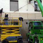 Montage Fassadenelement &copy; Architekturbüro Schankula