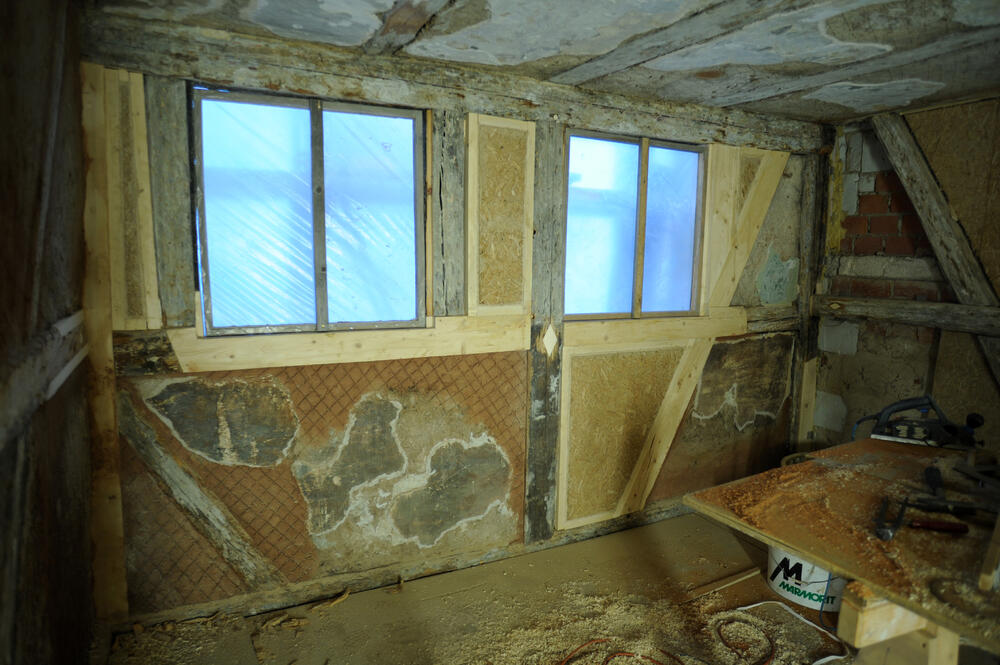 Materialverträglichkeit von historischem Gebäudebestand mit Typha-Ergänzung 