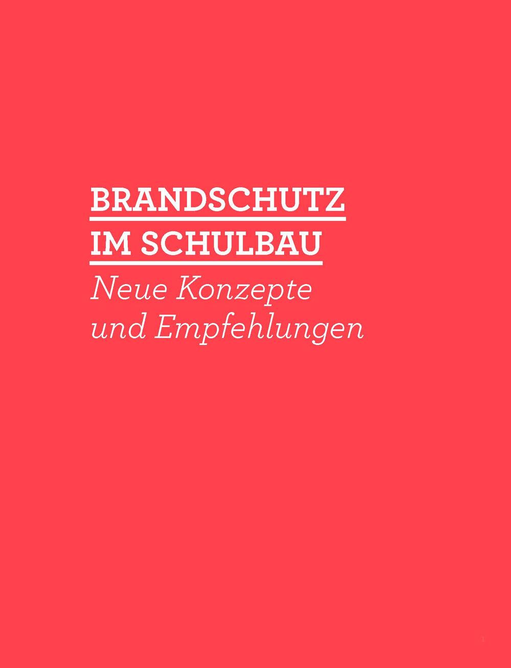 Cover Brandschutz im Schulbau (AZ 32459) © Deutsche Bundesstiftung Umwelt