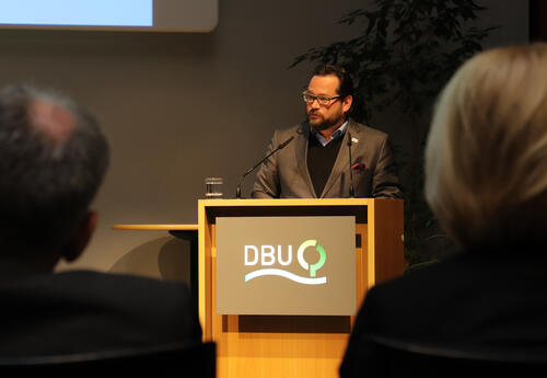 DBU-Generalsekretär Alexander Bonde auf dem 12. Biogas-Innovationskongress © Deutsche Bundesstiftung Umwelt