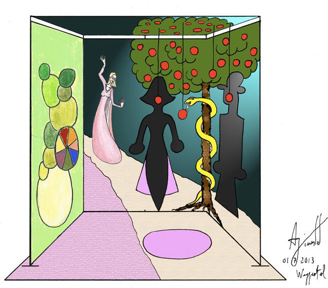 Tryptichon aus Ausstellung VHS-Initiative 