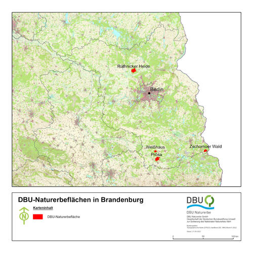 Pressekarte - Brandenburg © DBU Naturerbe