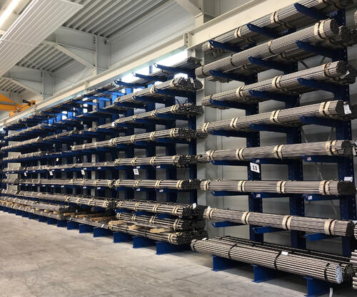 Materiallager econsteel © econsteel