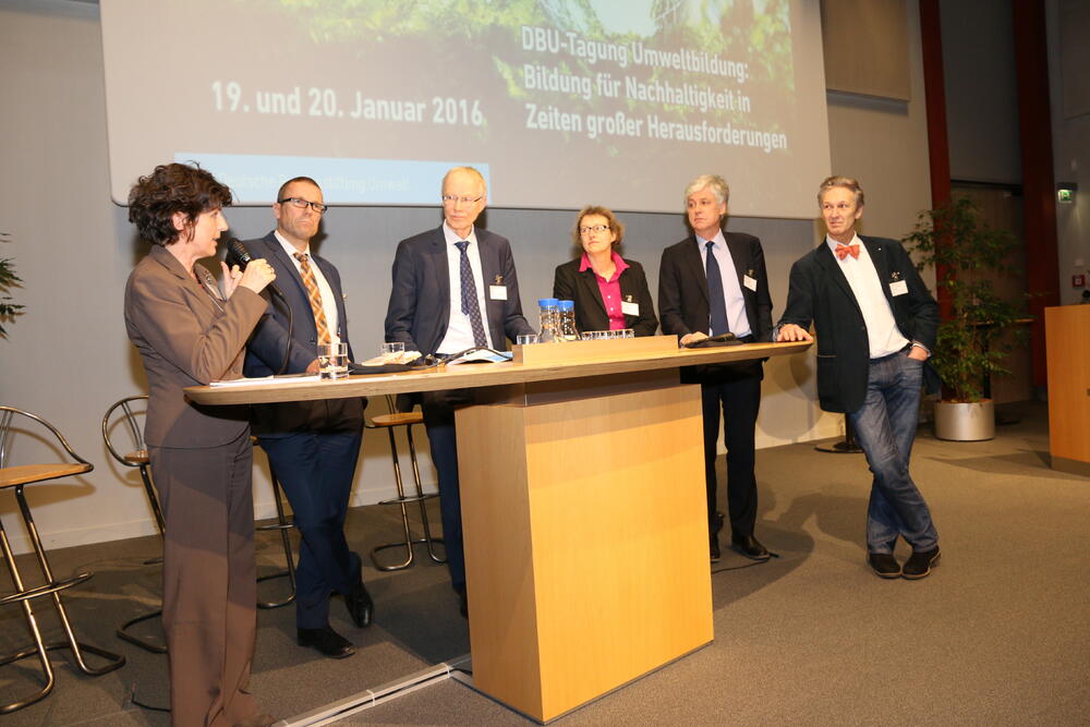 Podiumsdiskussion, DBU Tagung Umweltbildung © Deutsche Bundesstiftung Umwelt