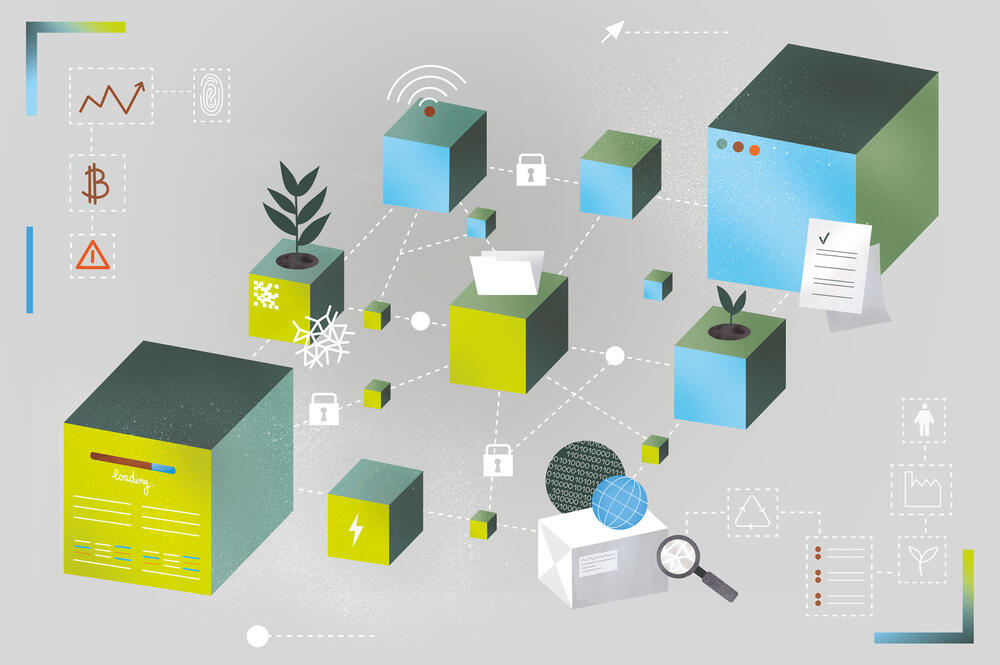 Baustein DLT- & Blockchain-Technologien für Transparenz im Wertschöpfungsnetz  © nachhaltig.digital