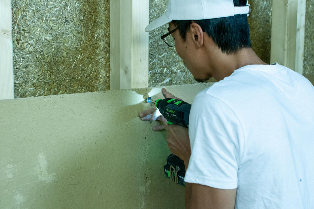 Lehmplatten - Innenausbau © Claytec