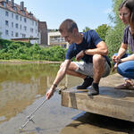 Gewässerprobe, Citizen Science, Stickstoffbelastung  © Universität Osnabrück/ Elena Scholz