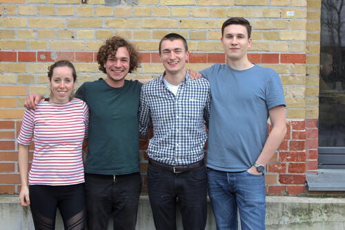 Das Team von tip me Global (v. l.): Helen Deacon, Jonathan Funke, Robin Collin und Oliver Sonnenwald. &copy; tip me Global UG (haftungsbeschränkt)