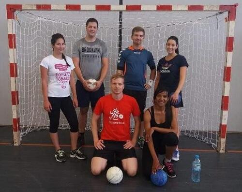 Gruppenbild vom Handballteam 