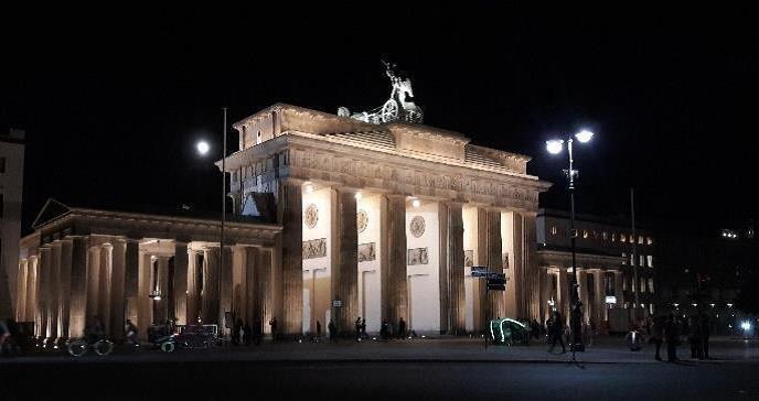 Brandenburger Tor am Abend 