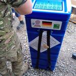 PAUL Wasserrucksack - Verteilung durch Armee © Aktion Tschernobyl-Hilfe e. V.