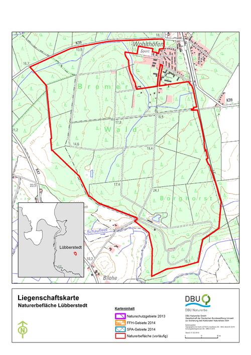 Umrisskarte Lübberstedt &copy; Deutsche Bundesstiftung Umwelt