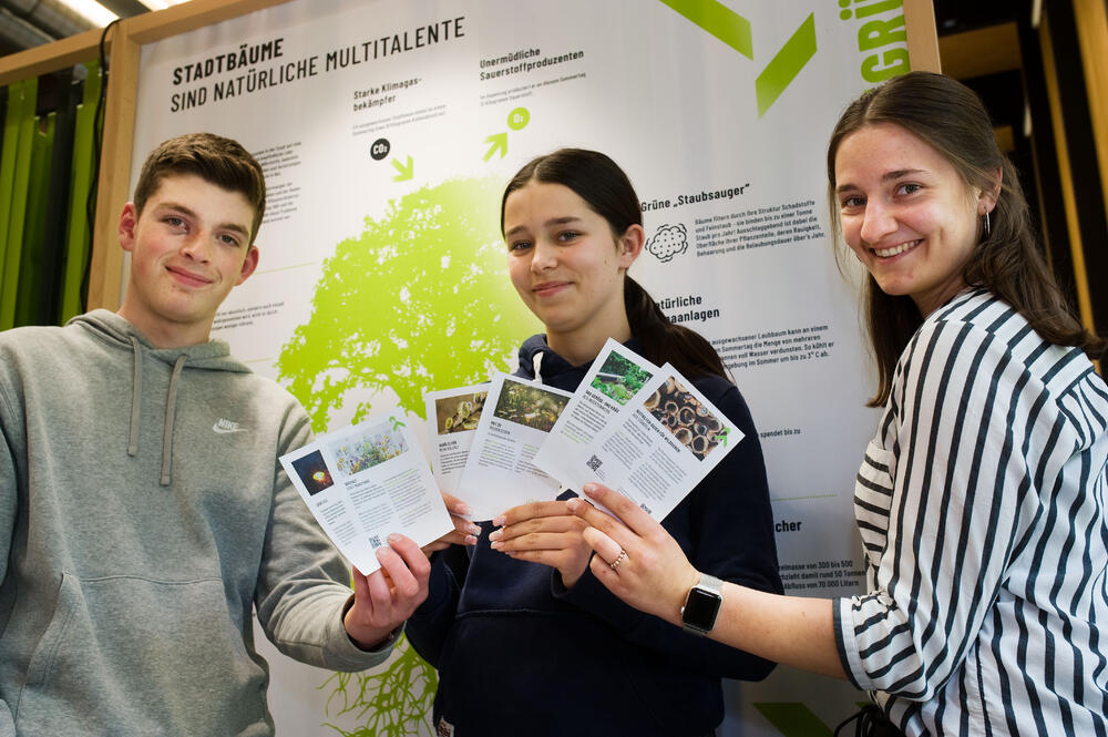 Ausstellung Grün Stadt Grau Mitmachen Schüler  © Münch/DBU