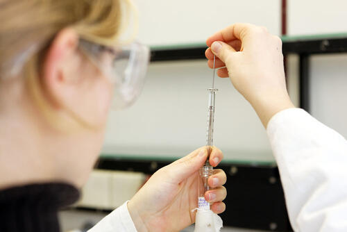 Laboruntersuchung &copy; Institut für Umweltforschung, RWTH Aachen