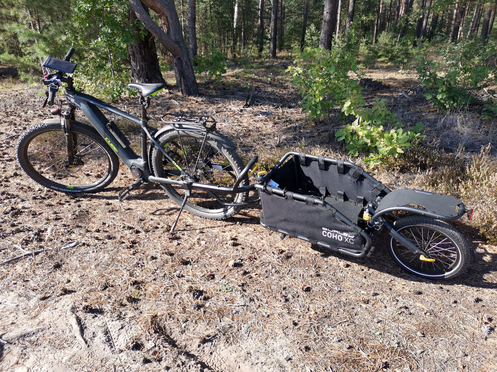 E-Bike mit Anhänger © Bundesforst/Noack