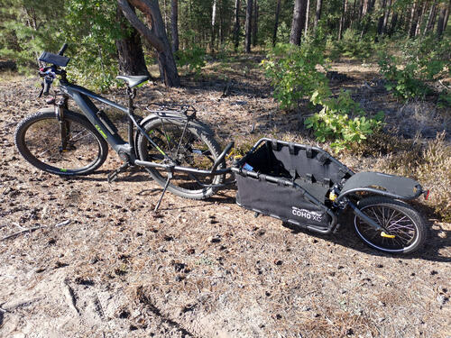 E-Bike mit Anhänger © Bundesforst/Noack