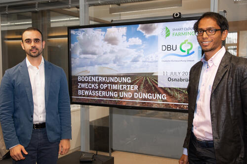 Michele Bandecchi und Suvrajit Saha (v.l.), SmartCloudFarming GmbH, Berlin  &copy; Deutsche Bundesstiftung Umwelt