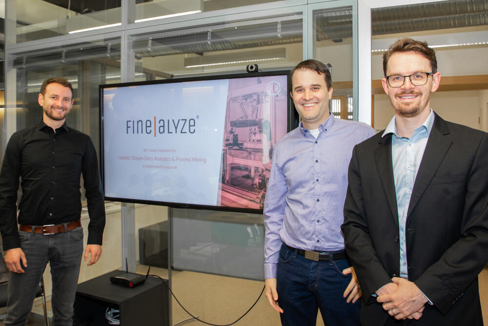 Christian Hansen, Mauro Riva und Ilja Maurer (v.l.), Fine|alyze, Hannover &copy; Deutsche Bundesstiftung Umwelt