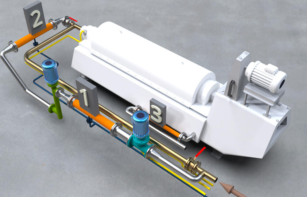 Zum Schutz der Gewässer will awarma per Simulation das Entwässern von Klärschlamm mit weniger Chemikalien möglich machen. &copy; awama GmbH